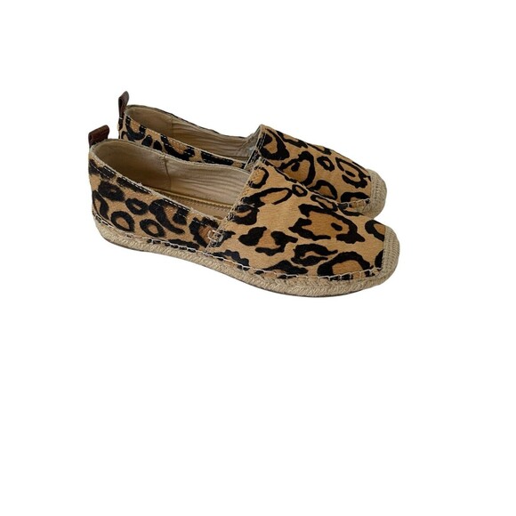 Sam Edelman Khloe Espadrilles Women's 6.5M Leopard‎ Slip On Calf Hair Loafers - Picture 3 of 11